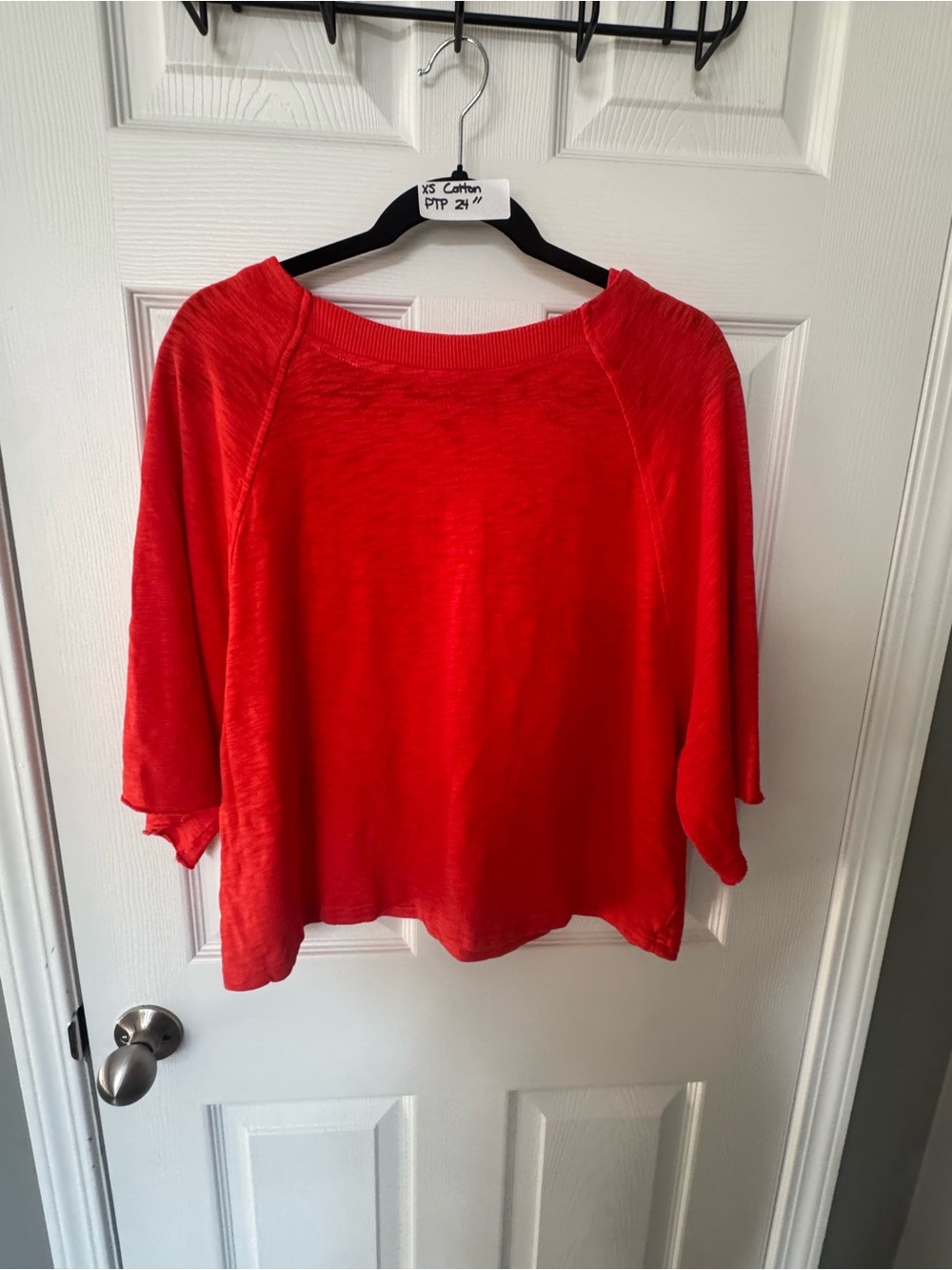 aerie Bright Red Boxy Pullover Sweatshirt